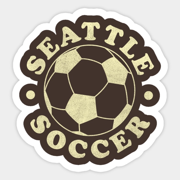 Vintage Seattle Soccer Sticker by SeaGreen